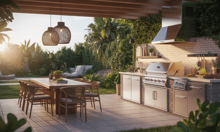 découvrez comment aménager une cuisine extérieure conviviale, parfaite pour partager des moments inoubliables en famille et entre amis. inspirez-vous d'idées pratiques et esthétiques pour transformer votre espace extérieur en un lieu de vie chaleureux et accueillant.