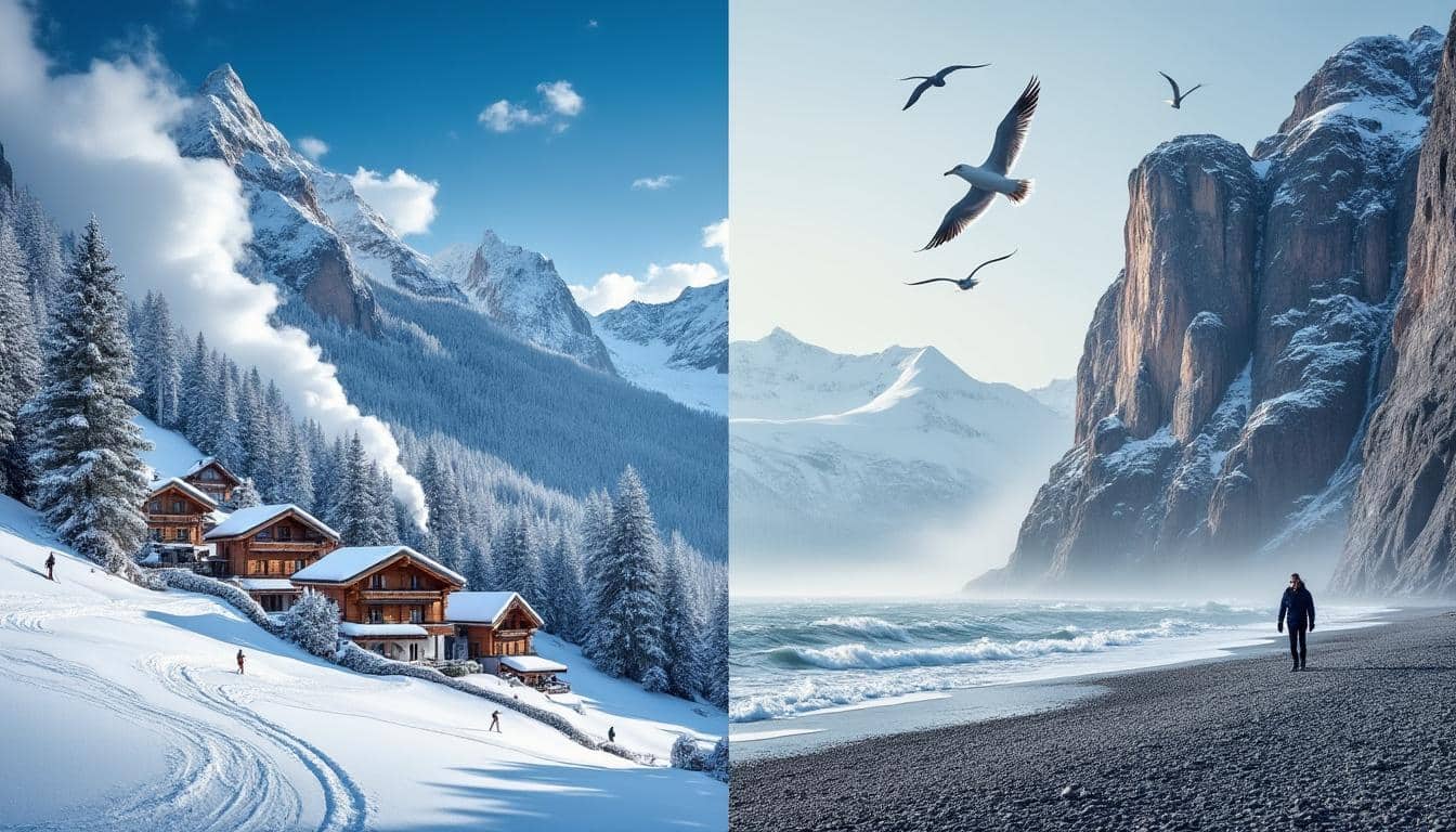 découvrez les principales différences entre un séjour à la montagne et à la mer en hiver, entre ambiance, activités et paysages pour choisir votre destination idéale.