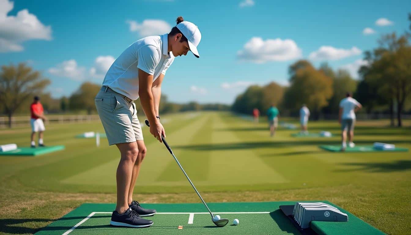 découvrez comment le practice facilite l'apprentissage du swing pour les golfeurs débutants et améliore rapidement leur technique.