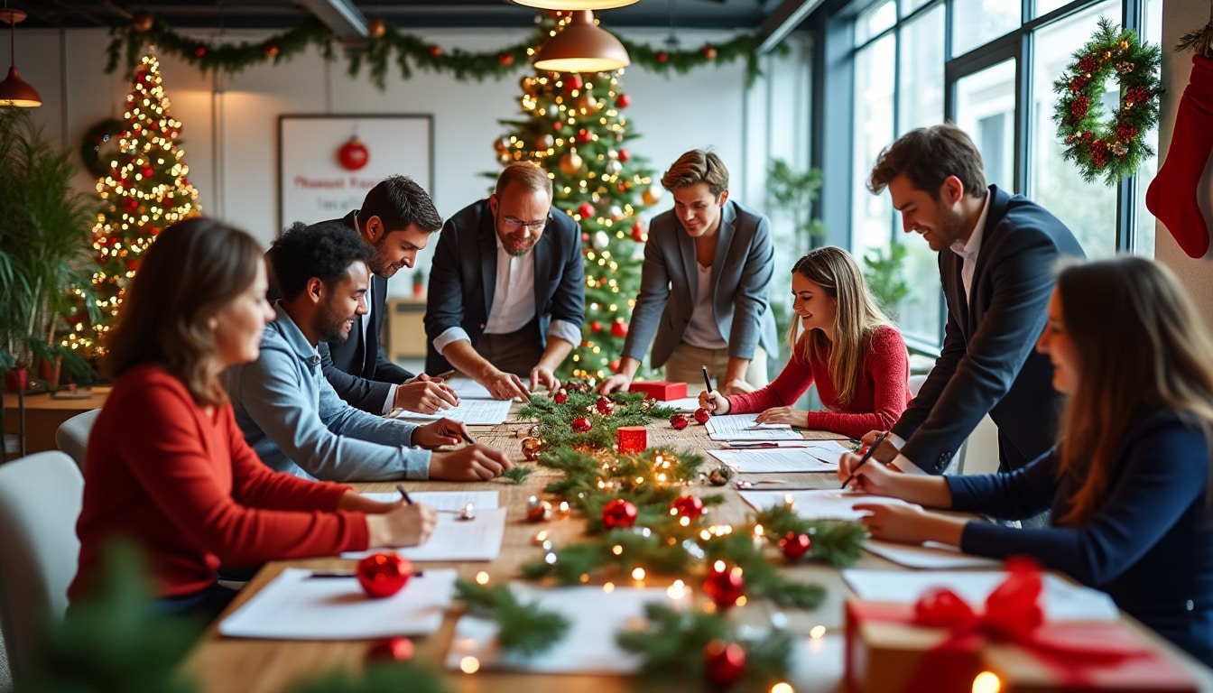 découvrez comment le comité social organise la fête de noël de l'entreprise pour garantir un événement convivial et réussi pour tous les collaborateurs.